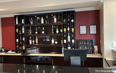 Inside Hampshire bar with chairs to pick a drink of your choice